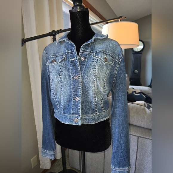 SILVER Jean CO - Blue Denim Jacket - Picture 1 of 5
